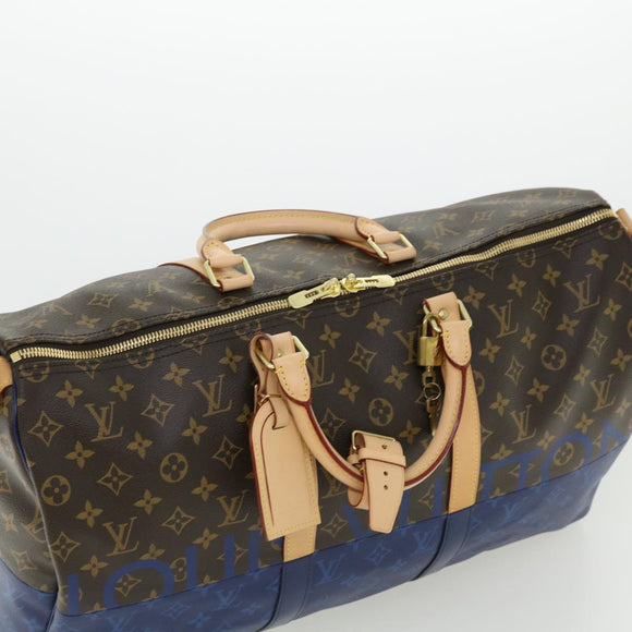 LOUIS VUITTON Monogram split Keepall Bandouliere 50 Boston Bag  M43861 67497S