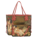 LOUIS VUITTON Masters Collection Neverfull MM Tote BOUCHER Pink M43357 LV 67499SAM-1