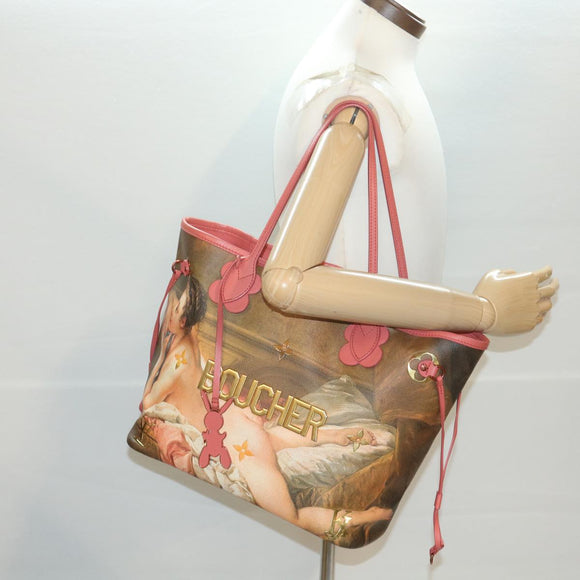 LOUIS VUITTON Masters Collection Neverfull MM Tote BOUCHER Pink M43357 LV 67499SAM