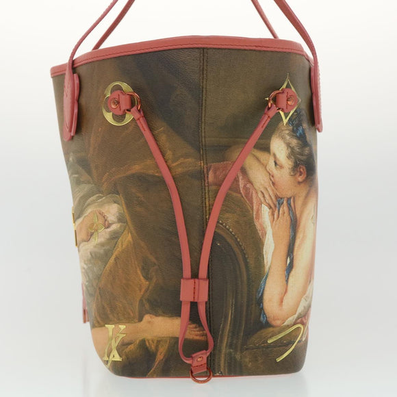 LOUIS VUITTON Masters Collection Neverfull MM Tote BOUCHER Pink M43357 LV 67499SAM