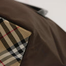 Burberrys Nova Check Blue Label Tote Bag Nylon Brown Auth mr010-16