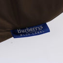 Burberrys Nova Check Blue Label Tote Bag Nylon Brown Auth mr010-10