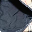 Burberrys Nova Check Blue Label Tote Bag Nylon Brown Auth mr010-11