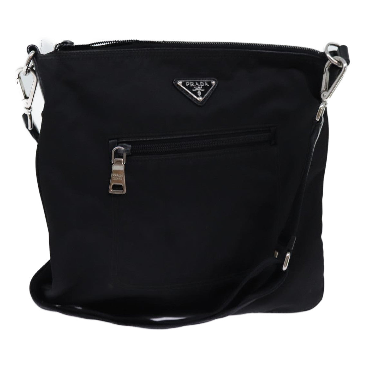 PRADA Shoulder Bag Nylon Black Auth mr013