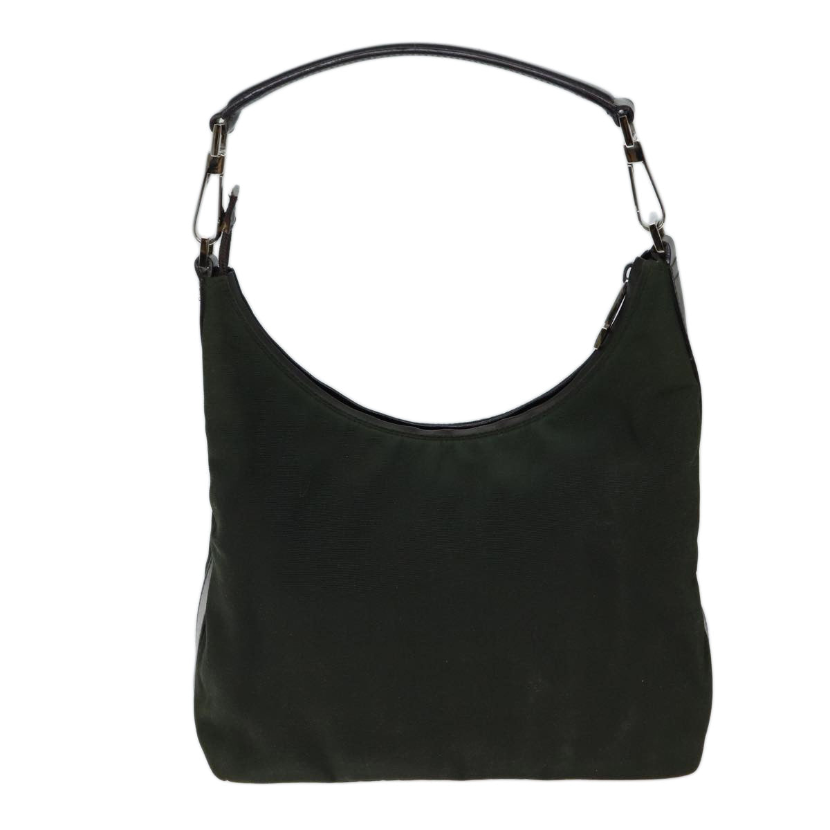GUCCI Shoulder Bag Nylon Green Auth mr018