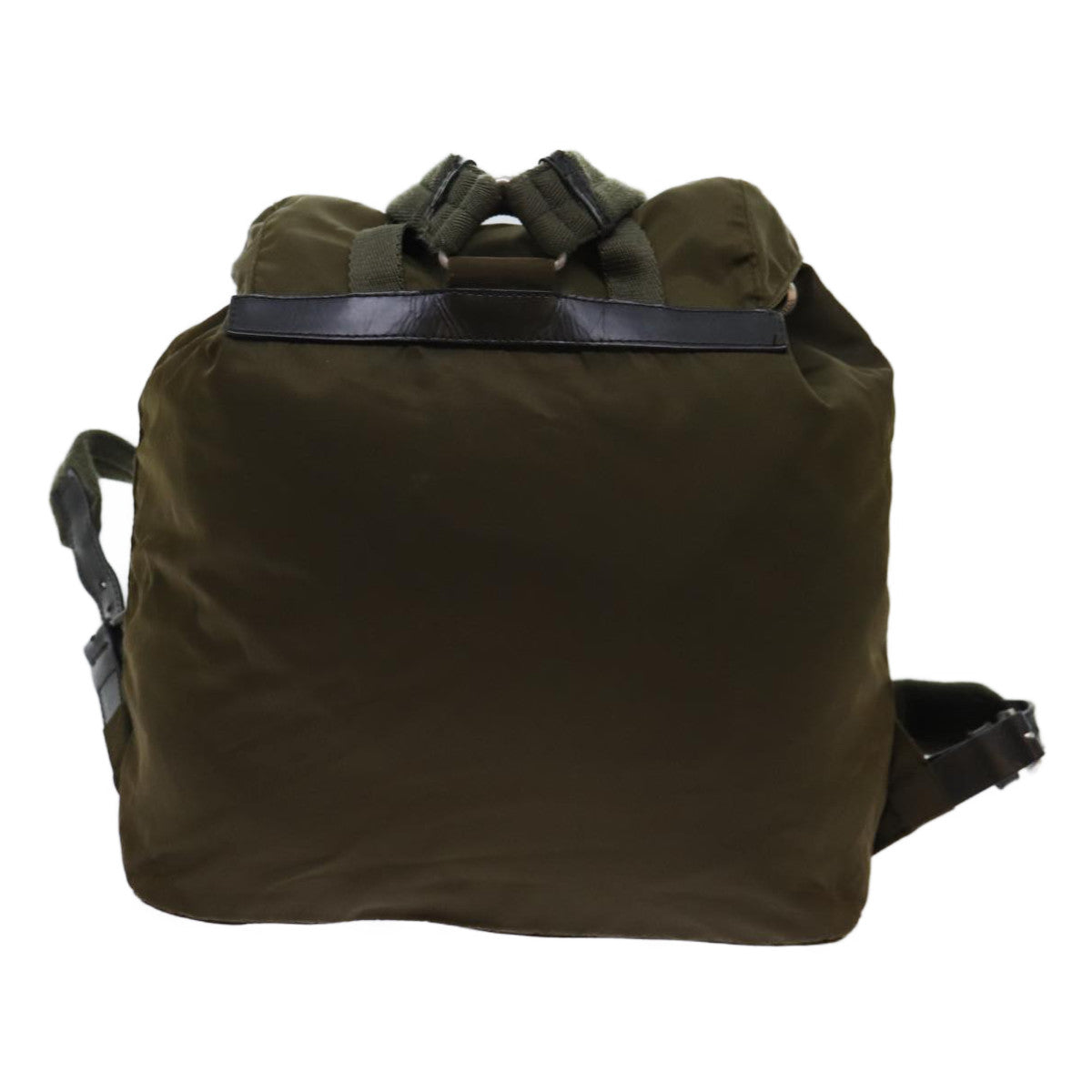PRADA Backpack Nylon Khaki Auth mr019 - 0