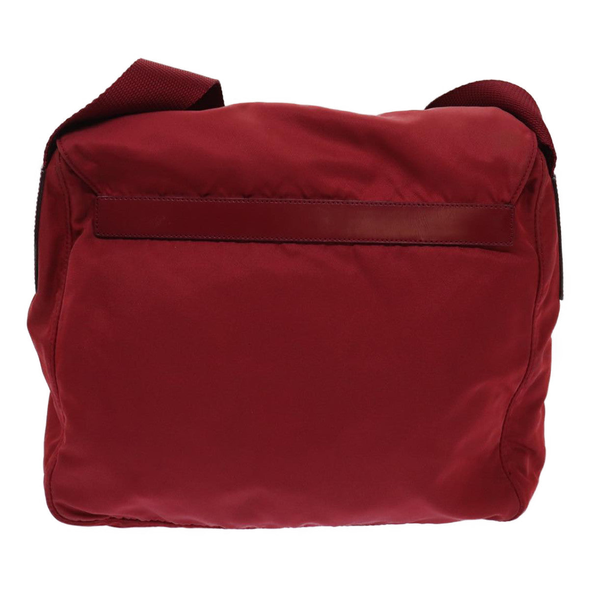 PRADA Shoulder Bag Nylon Red Auth mr020