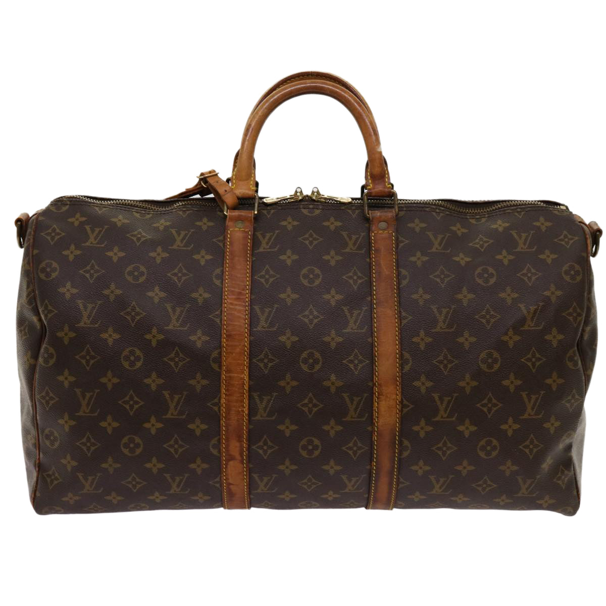 LOUIS VUITTON Monogram Keepall Bandouliere 50 Boston Bag M41416 LV Auth mr041