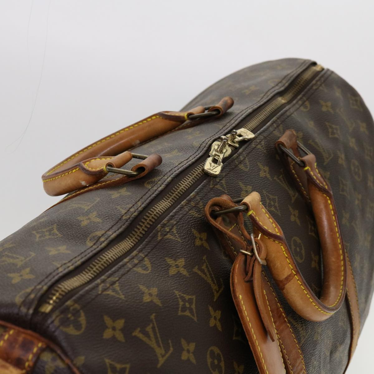 LOUIS VUITTON Monogram Keepall Bandouliere 50 Boston Bag M41416 LV Auth mr041