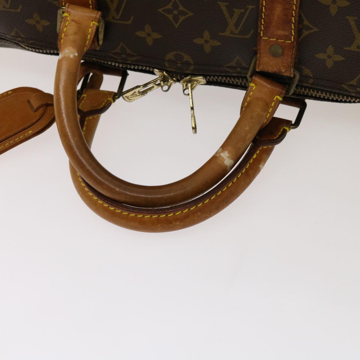 LOUIS VUITTON Monogram Keepall Bandouliere 50 Boston Bag M41416 LV Auth mr041