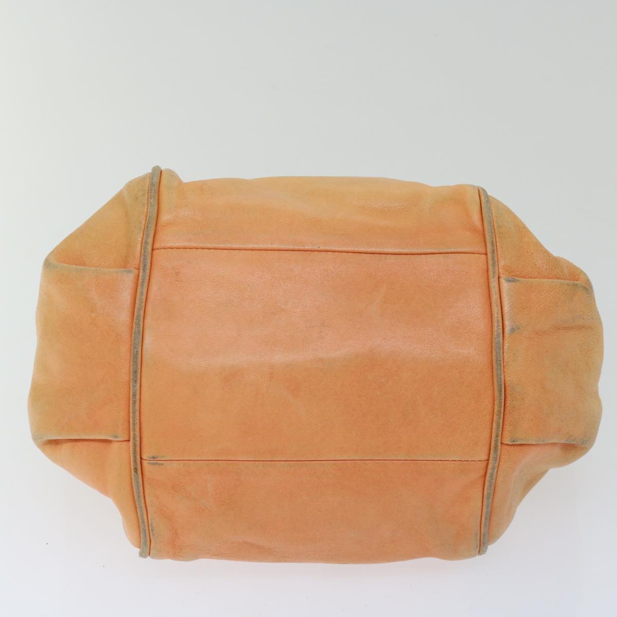 Chloe Etel Hand Bag Leather 2way Orange Auth mr056