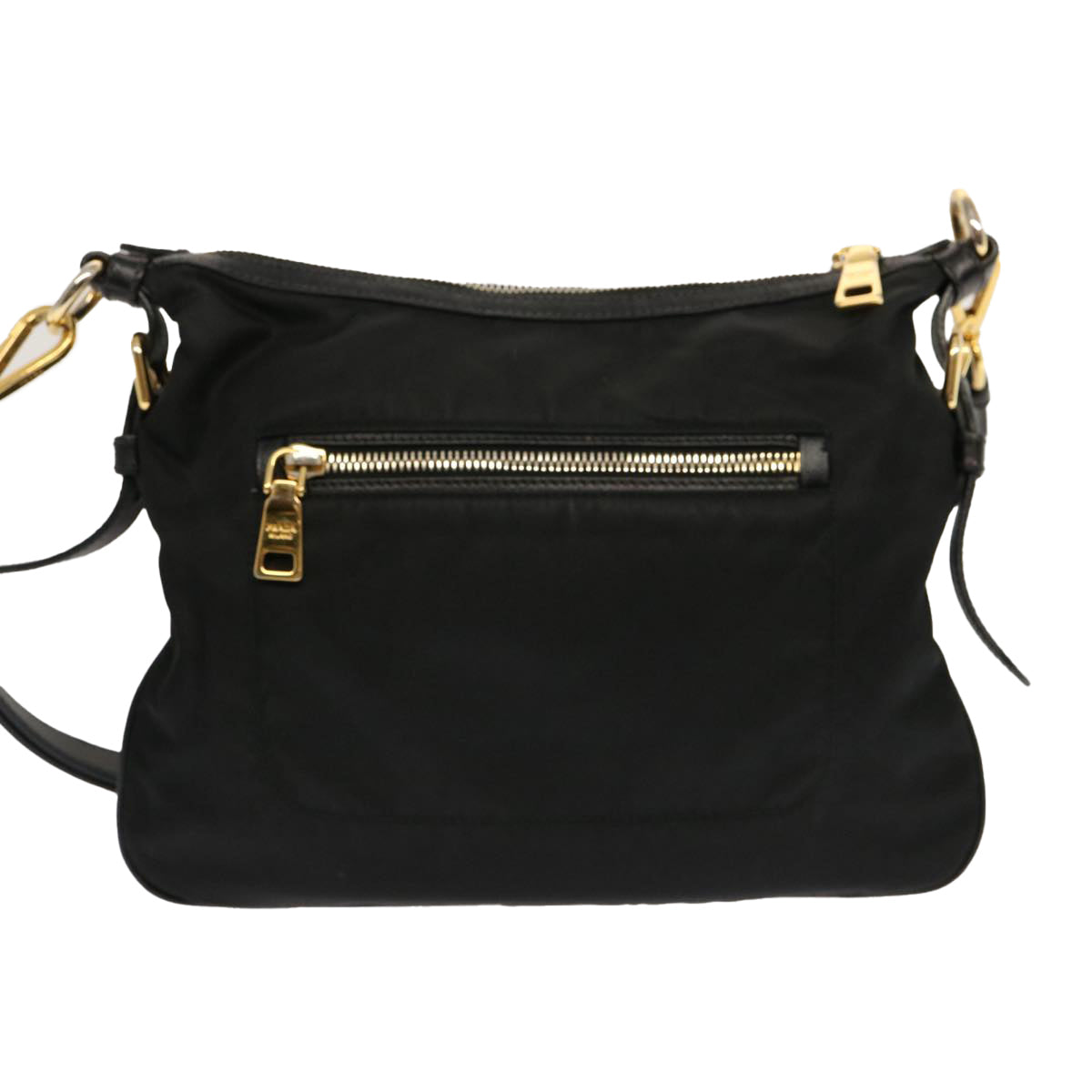 PRADA Shoulder Bag Nylon Black Auth mr061