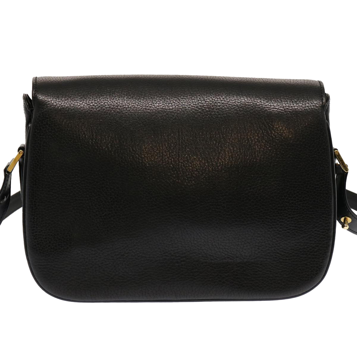 BALLY Shoulder Bag Leather Black Auth mr064