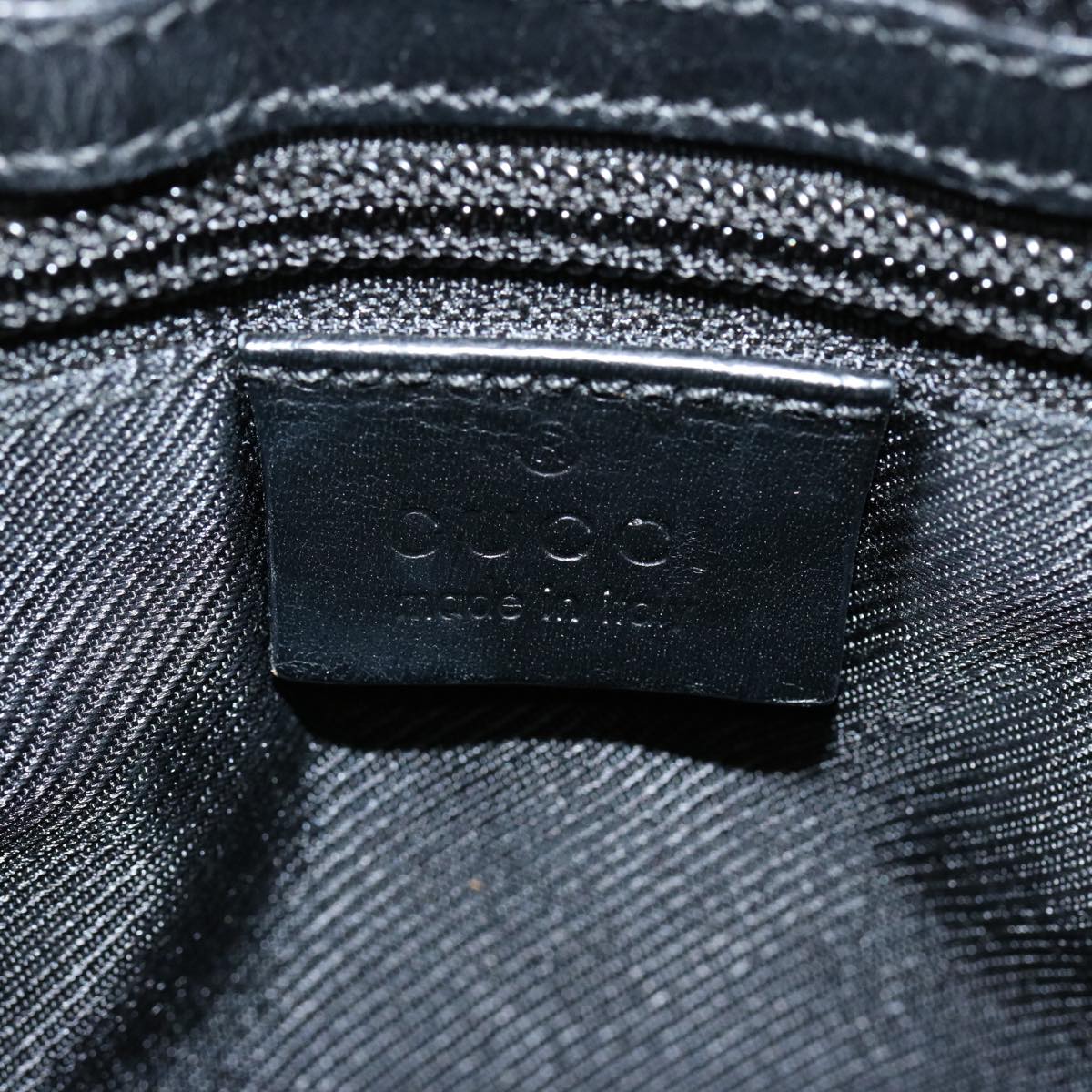 GUCCI GG Canvas Shoulder Bag Black 27639 Auth mr074