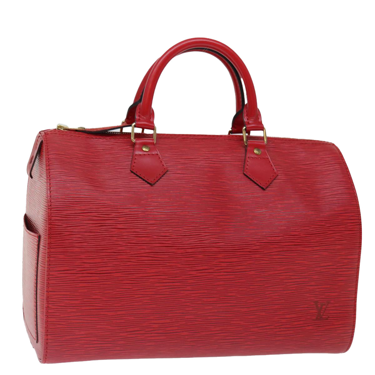 LOUIS VUITTON Epi Speedy 30 Hand Bag Castilian Red M43007 LV Auth mr081A