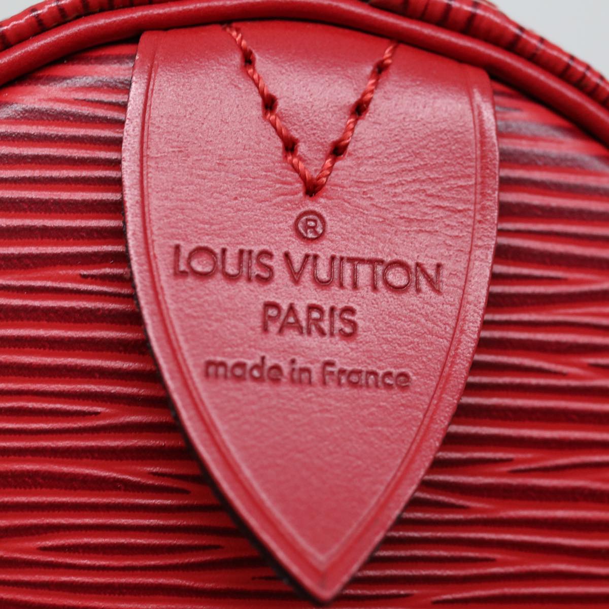 LOUIS VUITTON Epi Speedy 30 Hand Bag Castilian Red M43007 LV Auth mr081A