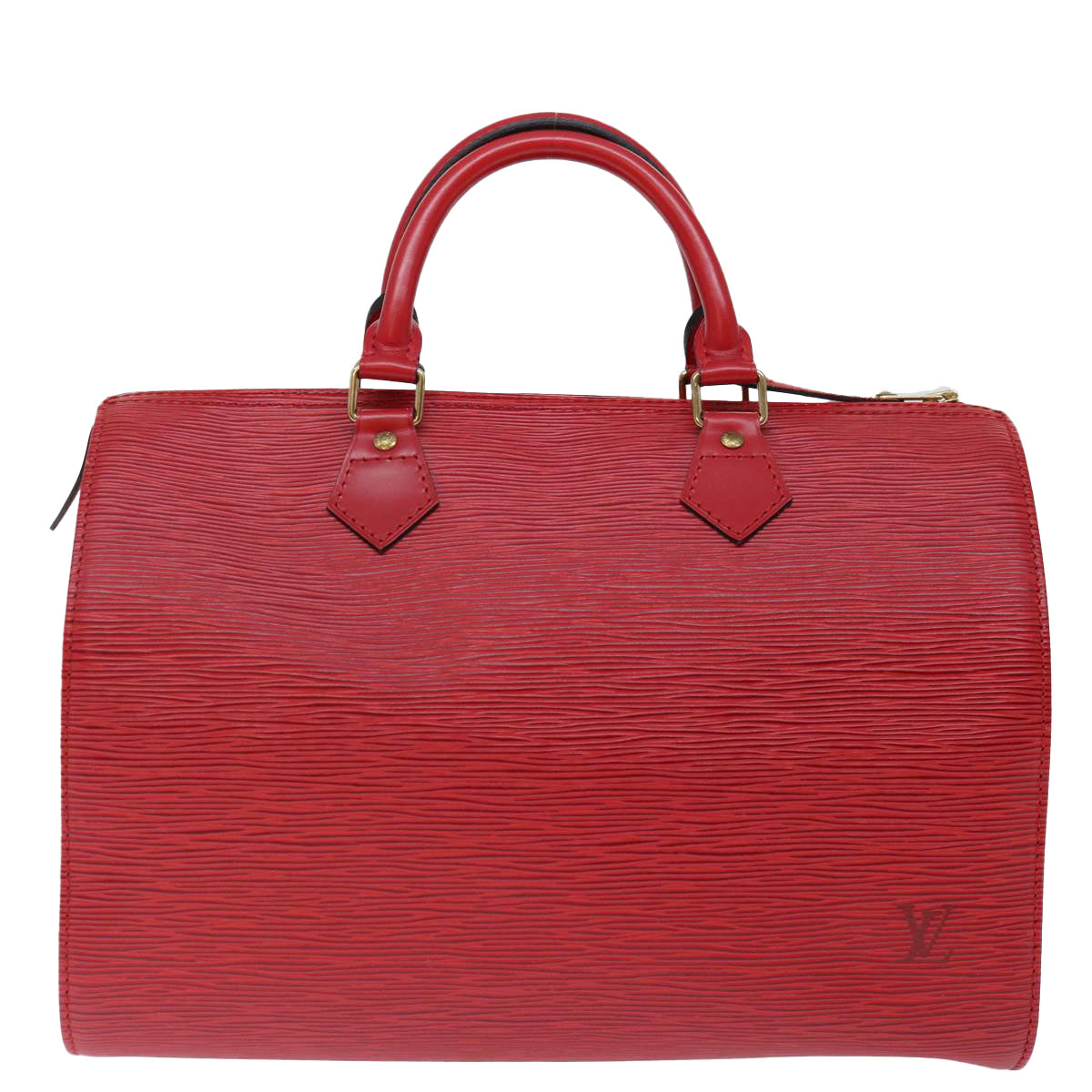 LOUIS VUITTON Epi Speedy 30 Hand Bag Castilian Red M43007 LV Auth mr081A - 0