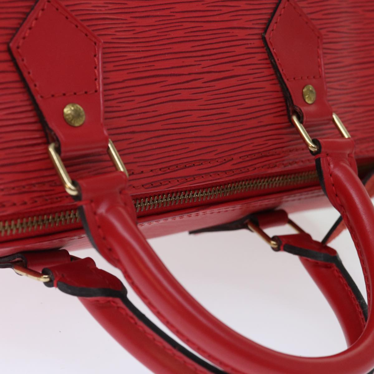 LOUIS VUITTON Epi Speedy 30 Hand Bag Castilian Red M43007 LV Auth mr081A