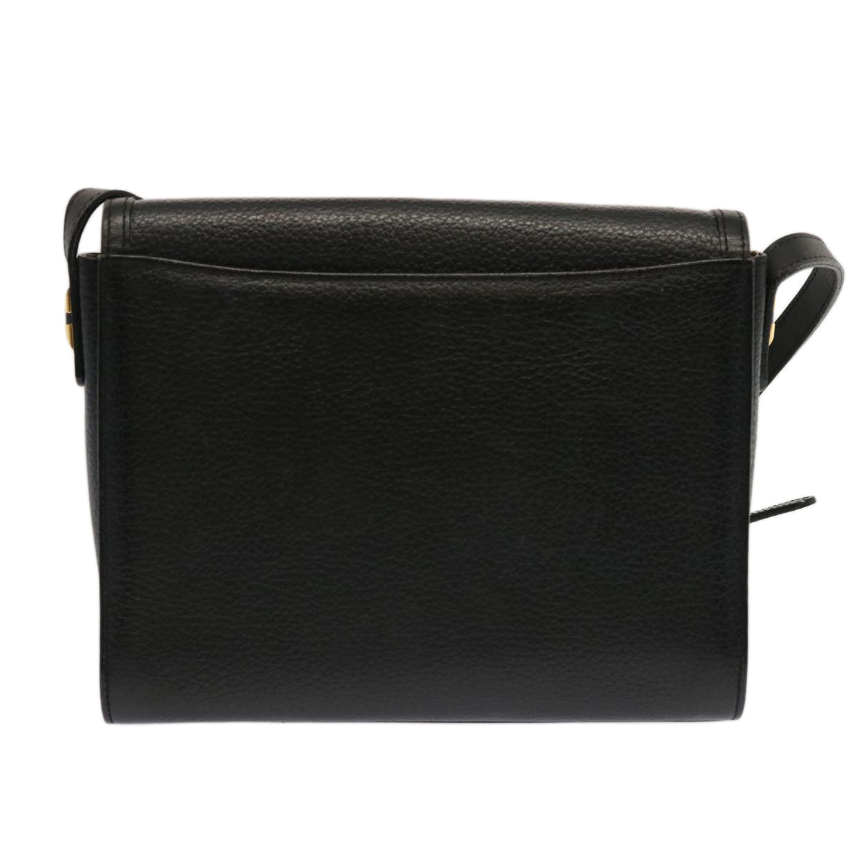 Burberrys Shoulder Bag Leather Black Auth mr101 - 0