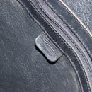CELINE Macadam Canvas Shoulder Bag PVC Leather Black Gold Auth mr1013-10