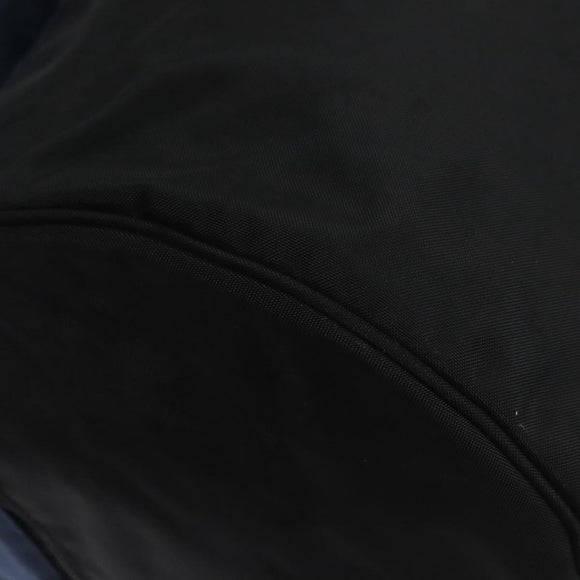 BALENCIAGA Boston Bag Canvas Black Silver Auth mr1018V