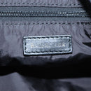 BALENCIAGA Boston Bag Canvas Black Silver Auth mr1018V-20