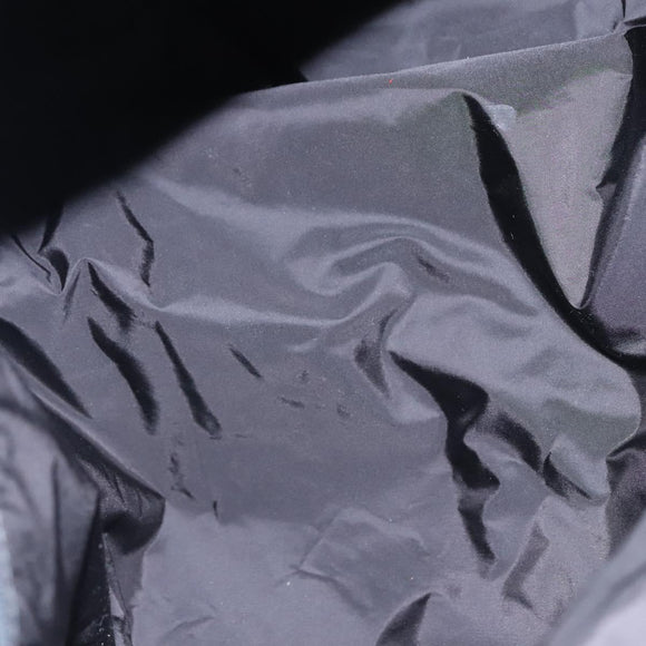 BALENCIAGA Boston Bag Canvas Black Silver Auth mr1018V