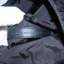 BALENCIAGA Boston Bag Canvas Black Silver Auth mr1018V-12