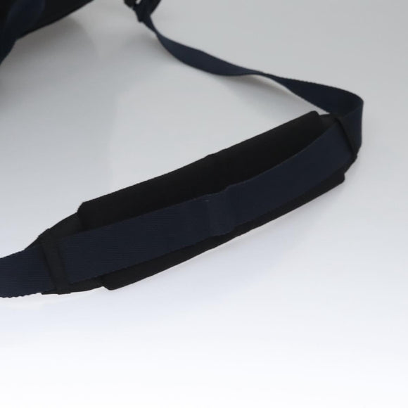 BALENCIAGA Boston Bag Canvas Black Silver Auth mr1018V