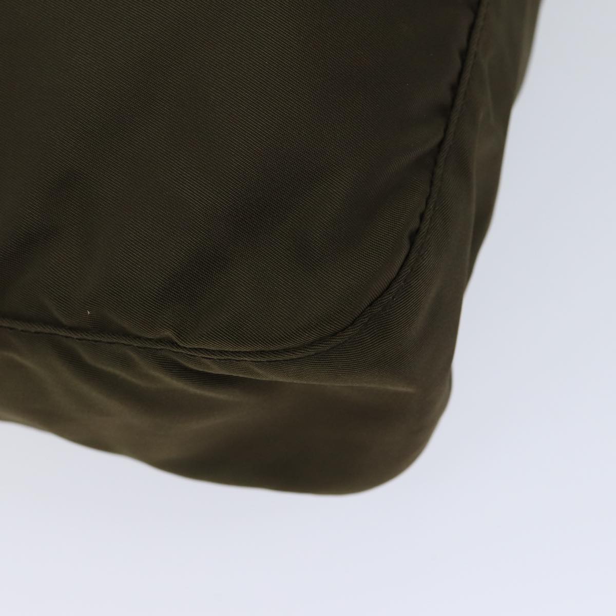 PRADA Shoulder Bag Nylon Khaki Auth mr102