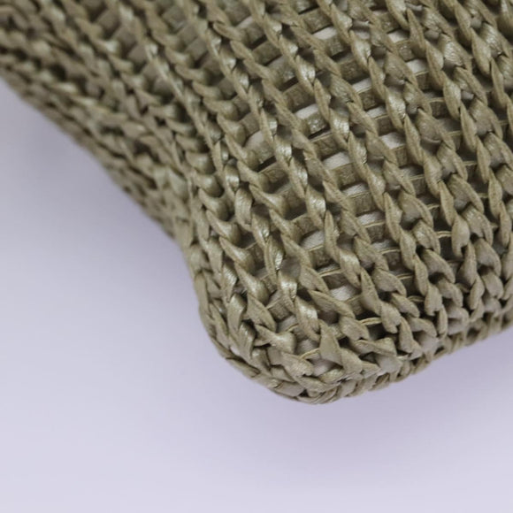 BOTTEGA VENETA Shoulder Bag Leather Beige Auth mr1037