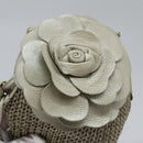 BOTTEGA VENETA Shoulder Bag Leather Beige Auth mr1037-20