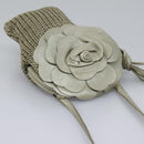 BOTTEGA VENETA Shoulder Bag Leather Beige Auth mr1037-6