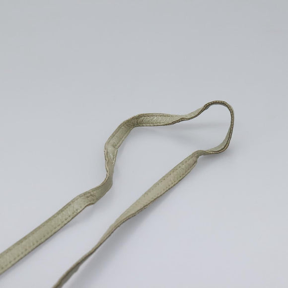 BOTTEGA VENETA Shoulder Bag Leather Beige Auth mr1037