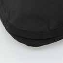 PRADA Chain Shoulder Bag Nylon Plastic Black Silver Auth mr1039-15