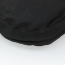 PRADA Chain Shoulder Bag Nylon Plastic Black Silver Auth mr1039-9
