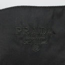 PRADA Chain Shoulder Bag Nylon Plastic Black Silver Auth mr1039-10