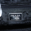 PRADA Chain Shoulder Bag Nylon Plastic Black Silver Auth mr1039-17