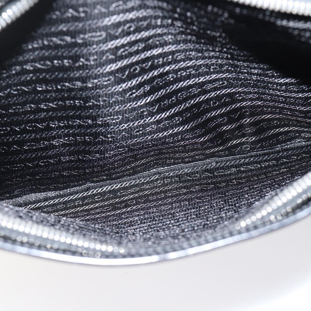 PRADA Shoulder Bag Patent leather Black Auth mr104
