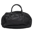 BOTTEGA VENETA Goatskin Hand Bag Leather Black Auth mr1050V-2