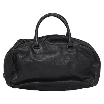 BOTTEGA VENETA Goatskin Hand Bag Leather Black Auth mr1050V - 0