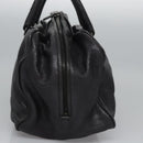 BOTTEGA VENETA Goatskin Hand Bag Leather Black Auth mr1050V-3