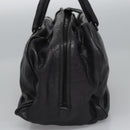 BOTTEGA VENETA Goatskin Hand Bag Leather Black Auth mr1050V-4