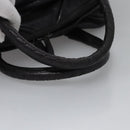 BOTTEGA VENETA Goatskin Hand Bag Leather Black Auth mr1050V-7