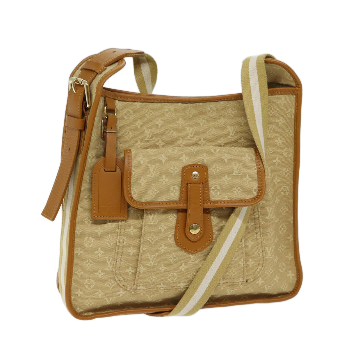 LOUIS VUITTON Monogram Mini Buzas Marie Kate Bag Beige M92323 LV Auth mr106