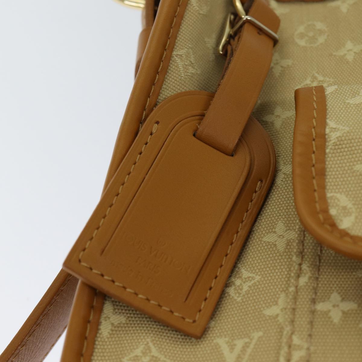 LOUIS VUITTON Monogram Mini Buzas Marie Kate Bag Beige M92323 LV Auth mr106