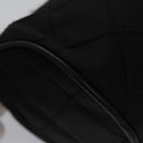 PRADA Chain Hand Bag Nylon Black Silver Auth mr1081V-16