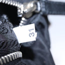 PRADA Chain Hand Bag Nylon Black Silver Auth mr1081V-11