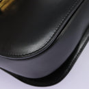 CELINE Hand Bag Leather Black Gold Auth mr1085-15