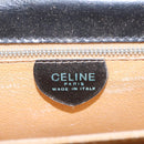 CELINE Hand Bag Leather Black Gold Auth mr1085-22